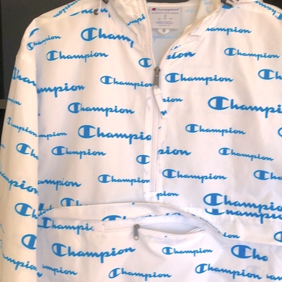 NEW Champion Solid Script Packable Jacket - Picture 8 of 13